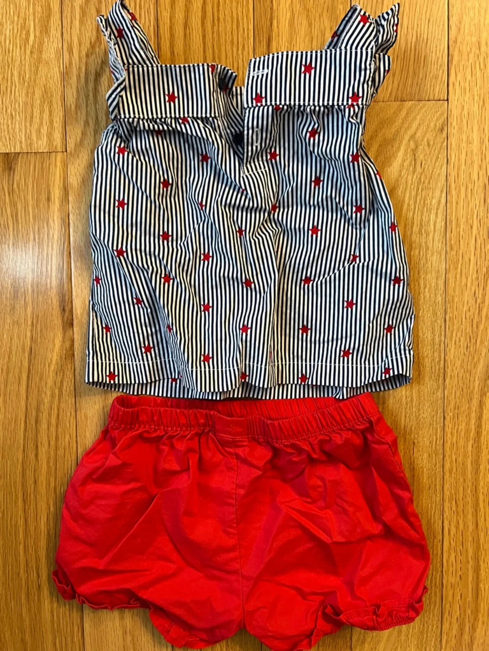 Stars & Stripes 2 Piece Baby Girl Outfit Size 18 Months - Picture 3 of 4